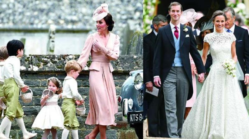 Hitting the right note: Kate Middleton looked understated, while being classy, at Pippa Middletons wedding. Pippa, too, looks simple and elegant at the same time