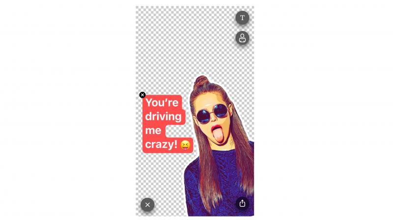 The app lets you convert your photos (selfies to be particular) into stickers  like the ones you use on the Facebook Messenger or other similar messaging platforms.