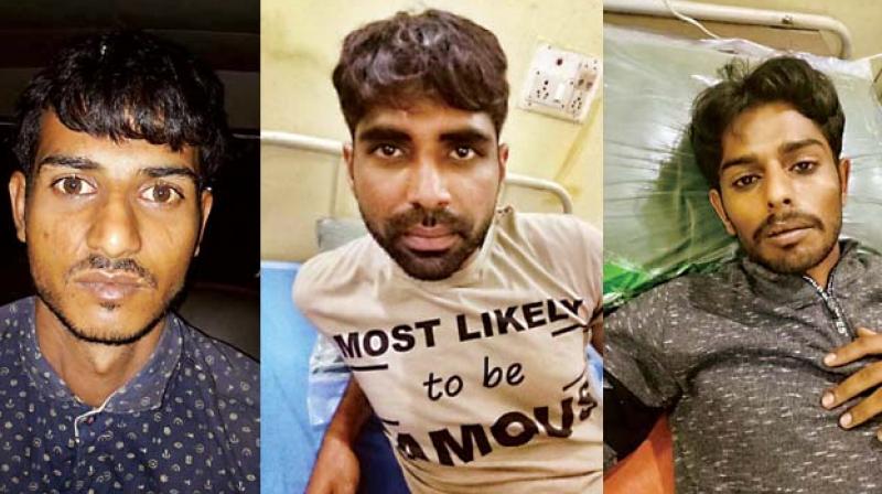 The three members of Nadeems gang, who were arrested     (Photo: DC)