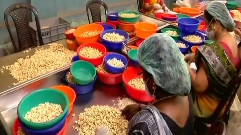 The factories were a source of livelihood for many women in the district, who say they are ready to compromise on their wages if the units are reopened. (Photo: ANI)