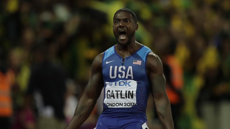 Justin Gatlin rolled back the years to win a second world title 12 years after his first and 13 after claiming Olympic 100m gold. (Photo: AP)