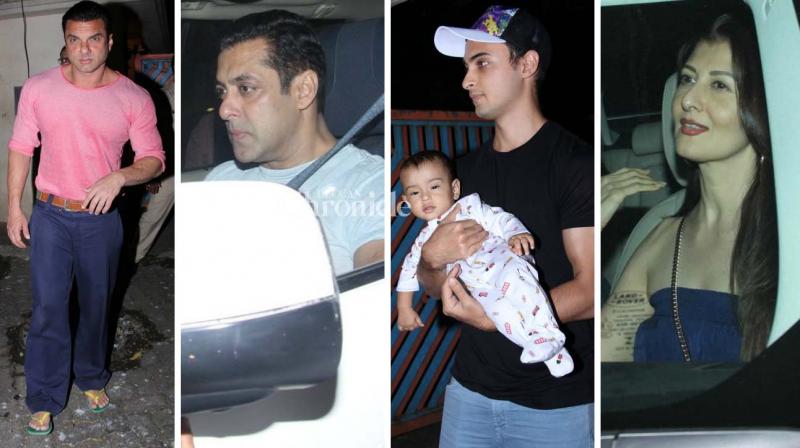 Ahil, Sangeeta grab attention at bash also attended by Salman