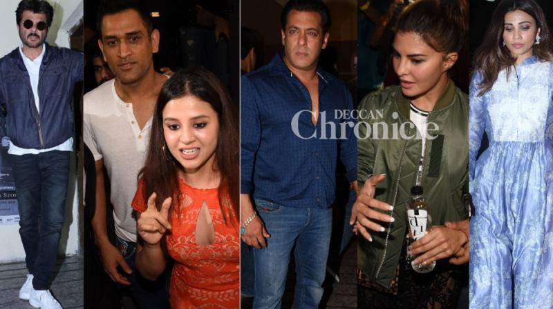 Dhoni, Sakshi join Salman, Race 3 team, watch film before first day, first show