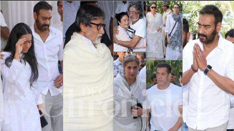 Veeru Devgan prayer meet: Big B, Salman, Kareena & others pay homage Veeru Devgan prayer meet: Big B, Salman, Kareena & others pay homage