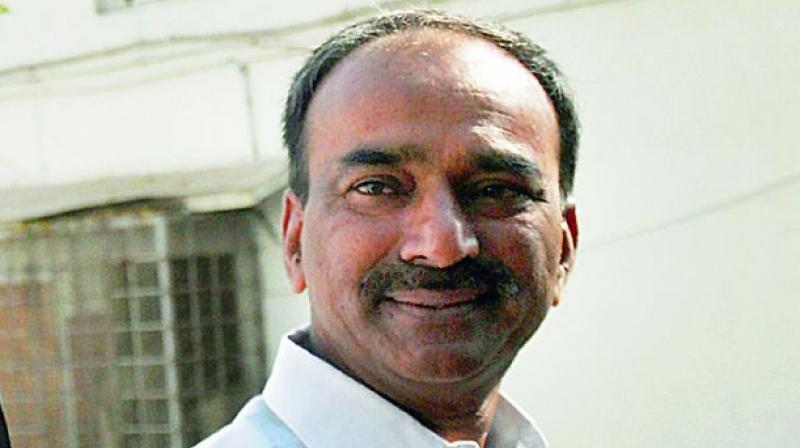 Telangana finance and civil supplies minister Etela Rajender.