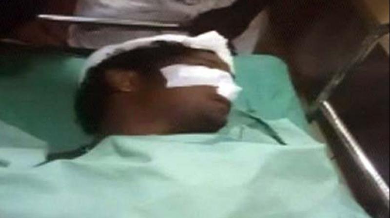 Four RSS workers injured have been given medical care and are being treated while the attackers are yet to be identified. (Photo: ANI)