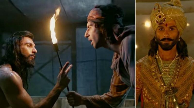 Some stills from the movie Padmaavat.