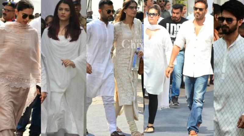 Aishwarya, Deepika, Ajay, others pay last respects to Sridevi before funeral