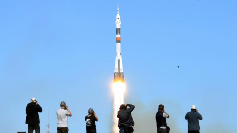 This weeks Soyuz rocket launch was aborted but Russia said the next manned mission to the International Space Station could be brought forward. (Photo: AFP)