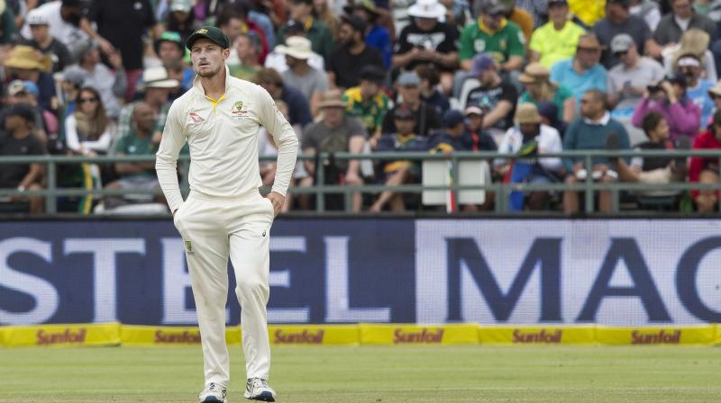 Bancroft appeared to have an object in his hand after fielding the ball at cover. (Photo: AP)
