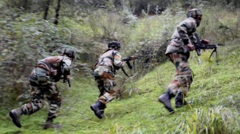 One terrorist has been killed in an encounter that started between the security forces and terrorists in J&K on Saturday morning. (Representational Image)