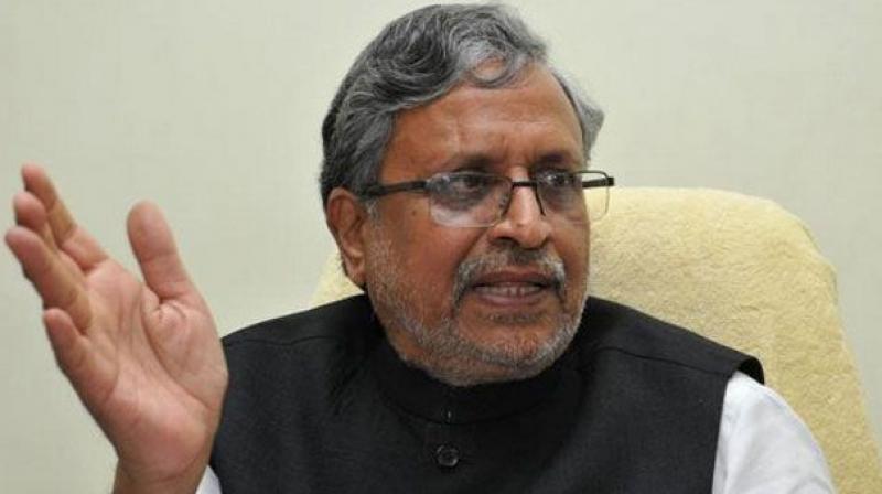 Deputy Chief Minister of Bihar Sushil Kumar Modi on Saturday not only blamed rats, but also the Cong, Lalu Yadav for causing devastating floods in Bihar. (Photo: PTI)