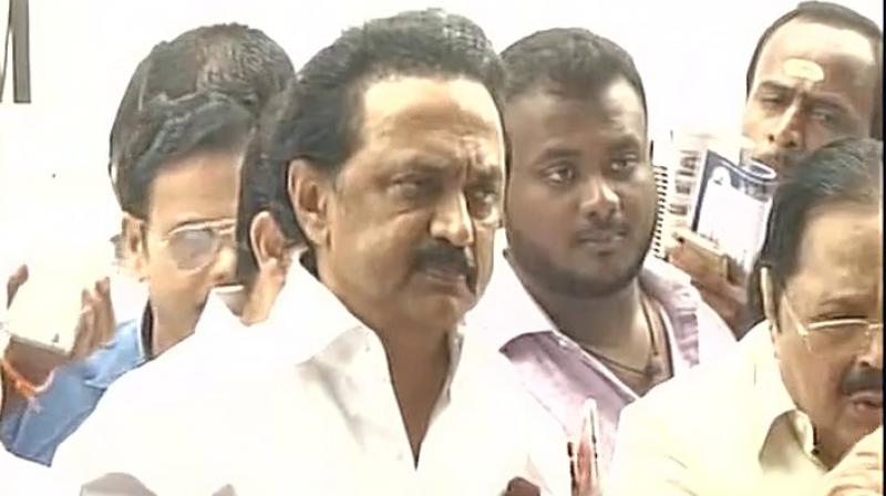 Stalin further said that the refusal to allow discussions proved that the charges against the AIADMK MLAs were right. (Photo: ANI | Twitter)