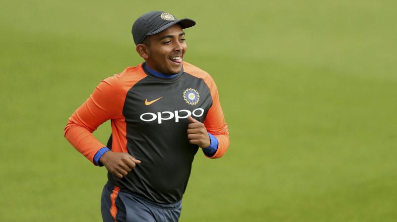 Shaw, who earned a maiden call-up midway into the England tour but did not get a game, has been preferred over Mayank Agarwal for the series opener. (Photo: AP)