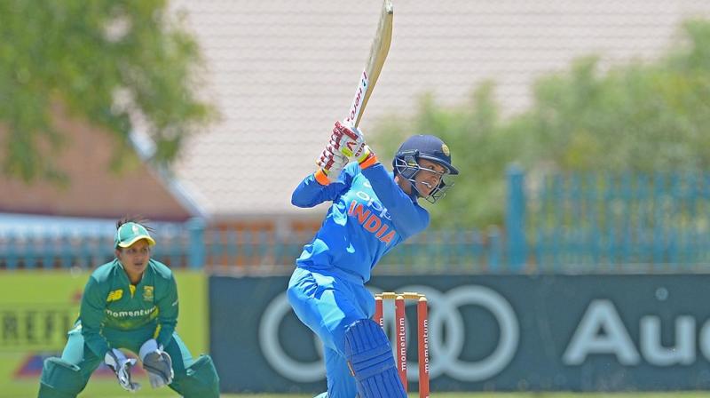 Besides Mandhana, Harmanpreet Kaur (55 not out) and Veda Krishnamurthy (51 not out) contributed to Indias total. (Photo: BCCI)