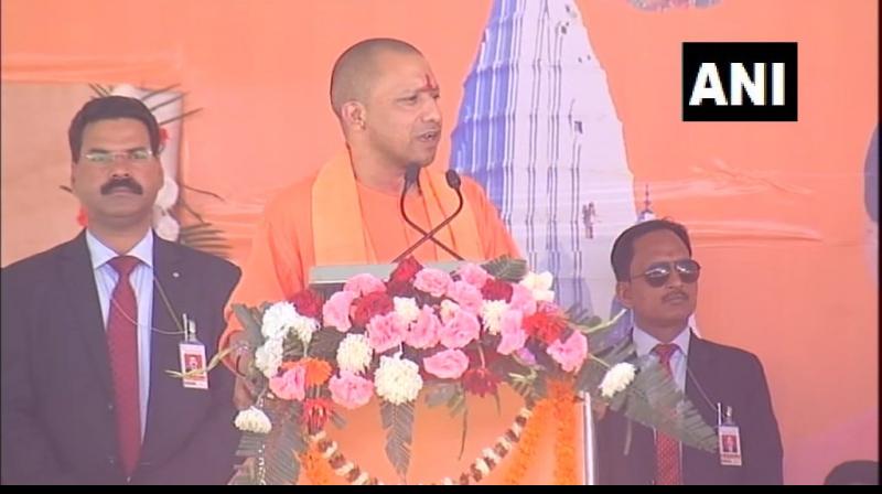 Addressing a BJP meeting in this western Odisha town, the firebrand leader said that the NDA government is determined to wipe out the menace of terrorism with active support of all. (Photo: ANI/Twitter)