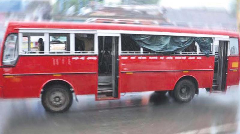 Many city buses continue to ply without doors.  (File pic)