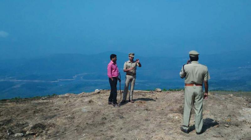 Police and a revenue official visit Pappathichola in Idukki on Saturday. 	 arrangement