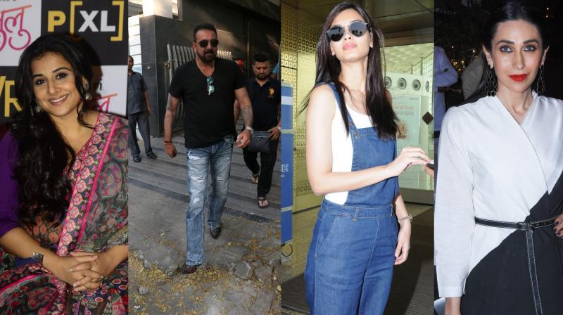 Bollywood celebrities Vidya, Karisma, Sanjay Dutt and others clicked by the paparazzi