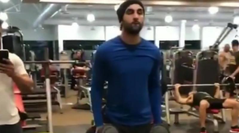 Ranbir Kapoor working out for Dutt biopic.