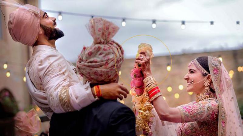 In pic: Anushka Sharmas wedding ring.