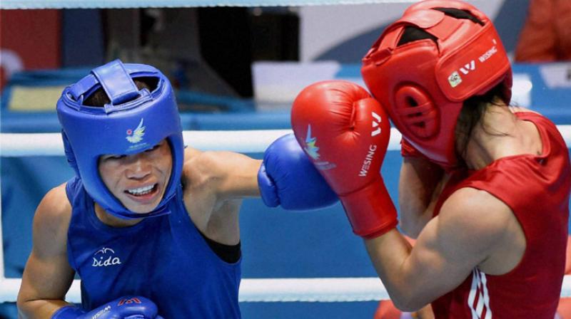 The four-time gold-medallist at this event is making a return to her preferred weight division after competing in the 51kg category, which was made an Olympic category before the 2012 Games. (Photo: PTI)