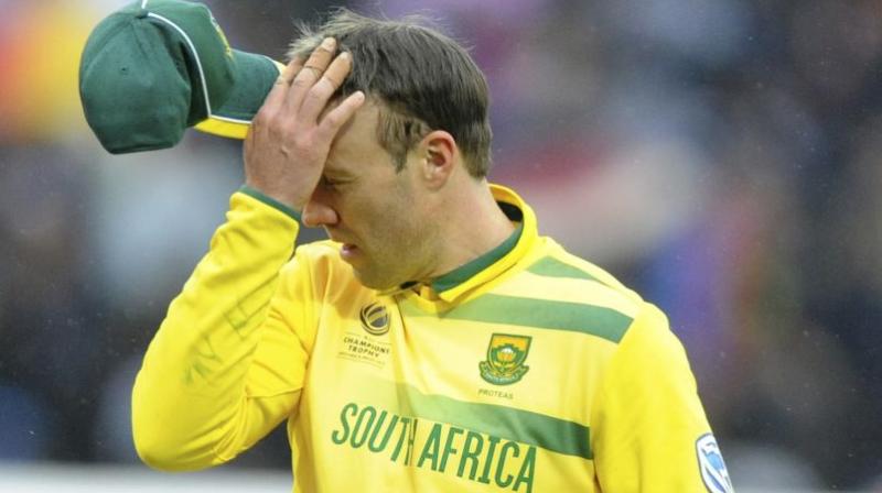 AB De Villiers will now require at least two-week time to recover fully, with the Cricket South Africa (CSA) medical team hopeful that the batsman would be fit in time to play fourth Pink ODI on February 10.(Photo: AP)