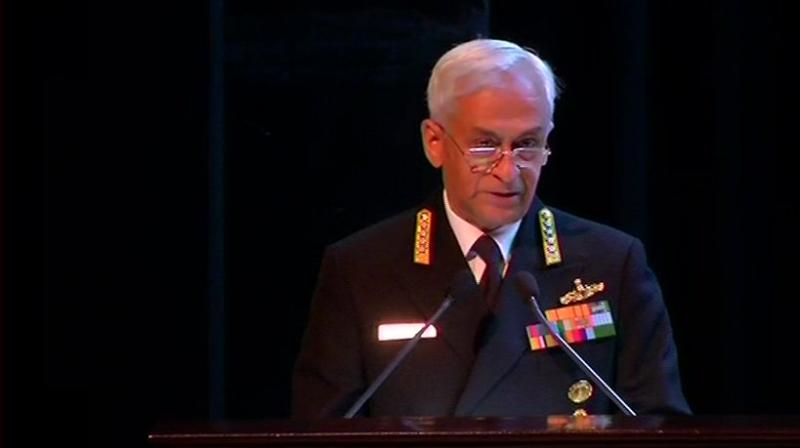 The global nature that terrorism has acquired in the recent times has further enhanced the scope of this threat, he said. India, however, faces a far more serious version of terrorism, the Navy chief said. (Photo: ANI | Twitter)