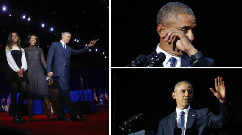 Nostalgia, tears, smiles: Barack Obamas farewell speech had it all