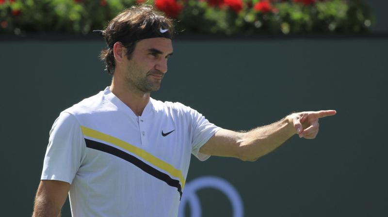 Federer, who is the defending champion and trying to win a record sixth title in the California desert, was on the centre stadium for the third day in a row. (Photo: AP)