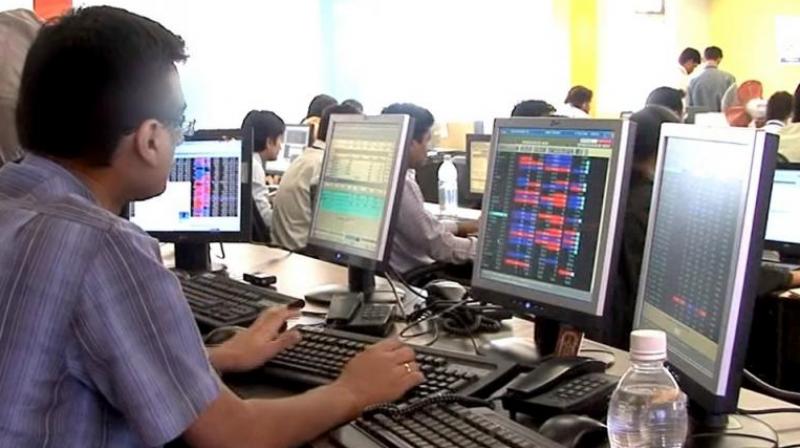 Nifty showed mild weakness, down 20.40 points, or 0.23 per cent, at 8,919.10.