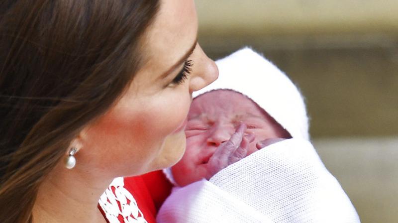 Prince Louis Arthur Charles. All three of his names are a nod to family members. (Photo: AP)