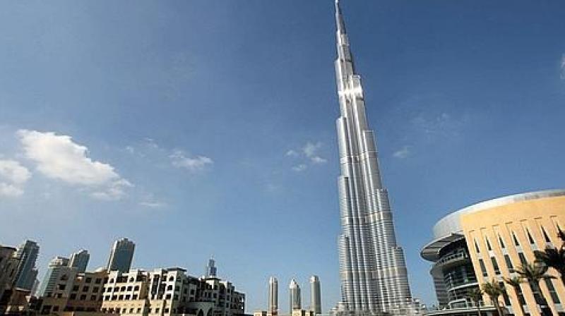 Burj Khalifa stands at 823 metres, was named in honour of the ruler of Abu Dhabi and president of the United Arab Emirates Khalifa bin Zayed Al Nahyan. (Photo: AFP)