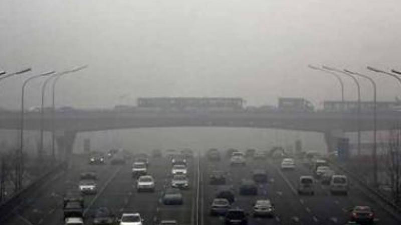 The air in 9.8 per cent of cities, including Beijing, was moderately polluted, with AQI readings between 151 and 200. (Photo: Representational Image/AP)