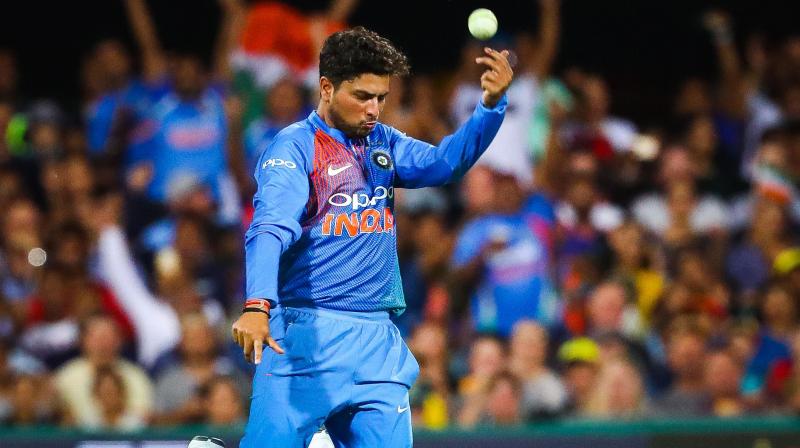 Indias left-arm wrist spinner Kuldeep Yadav made the most significant gains and entered the top five for the first time in the latest ICC mens T20 International player rankings. (Photo: AFP)