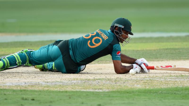 While Rohit Sharma and Shikhar Dhawan stole the show with their match-winning centuries, it was an attempted slog-sweep by Pakistan opener Fakhar Zaman that caught the attention of Twitterati. (Photo: AFP)