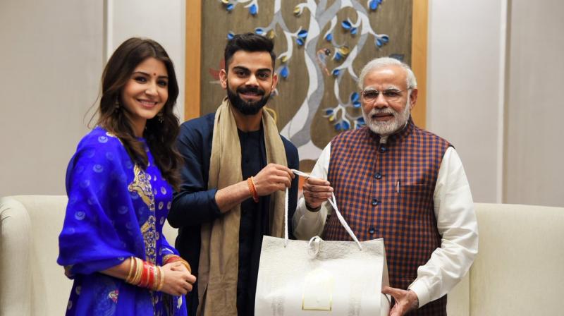 Prime Minister Narendra Modi congratulated team India skipper Virat Kohli and actress Anmarried couple on their wedding. (Photo: ANI | Twitter)
