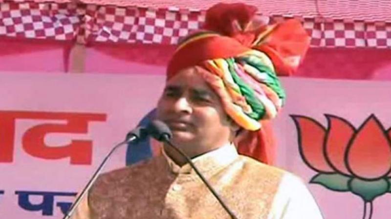 The BJP leader made the remark during an event at the Sisoli village in Meerut district on Sunday. (Photo: Screengrab | ANI)