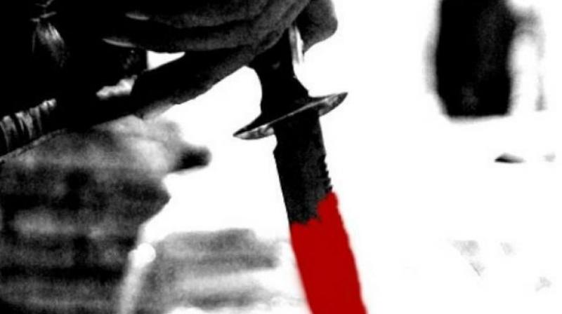 High drama unfolded at the Kotak Mahindra Bank branch in Secunderabad on Monday when a techie barged into the bank, pulled out a knife and threatened to kill himself.