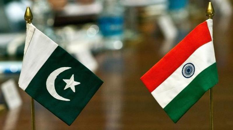 Pakistan and India flag