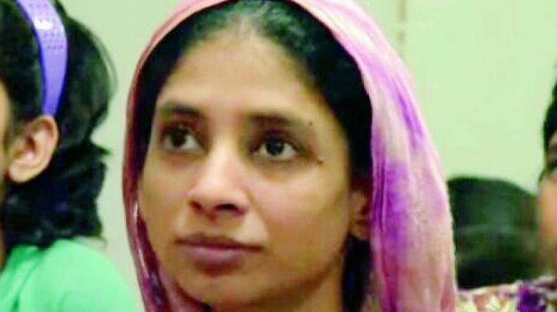 Geeta was found alone aboard the Samjhauta Express at Lahore when she was seven or eight years old.