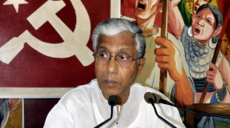 Chief Minister Manik Sarkar, who is seeking fifth term from his home constituency of Dhanpur, even stated that the main contest is between CPI(M) and the BJP in the February 18 assembly polls for 60 seats. (Photo: PTI/File)