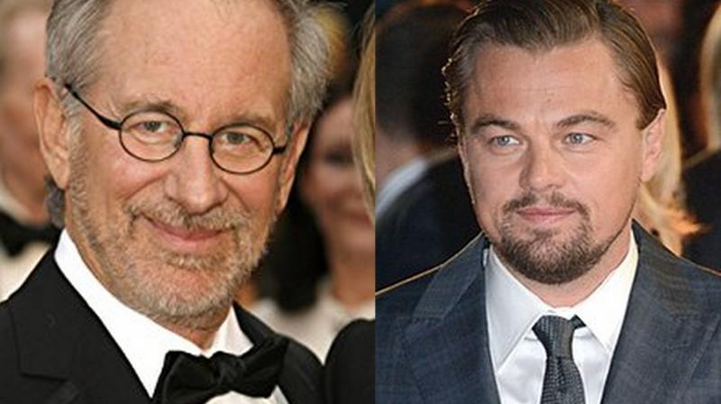 Steven Spielberg and Leonardo DiCaprio.