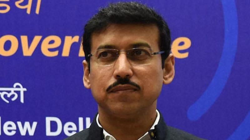 \I am glad that cricket is getting dope control done through an outside agency. But when the entire sports bodies of the country and also of some other countries are trusting our National Anti-Doping Agency, the cricketers can also do that,\ said Indian sports minister Rajyavardhan Singh Rathore. (Photo: PTI)