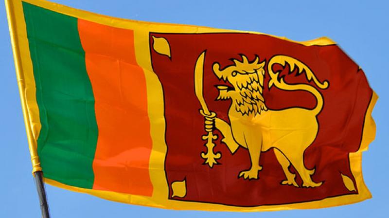 Sri Lankan flag. (Photo: Representational Image/Twitter)