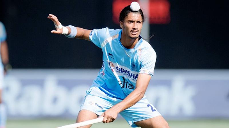 Elated at his first Man of the Match performance for the senior national team, Dilpreet credited his teammates for creating opportunities. (Photo: Hockey India/Twitter)