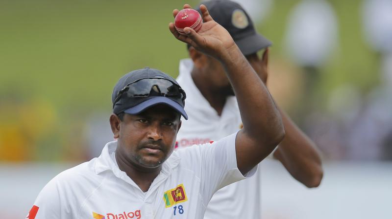 Herath has played 92 Tests, taking 430 wickets -- making him Sri Lankas second most prolific bowler behind Muttiah Muralitharan, who holds the all-time world record of 800. (Photo: AP)