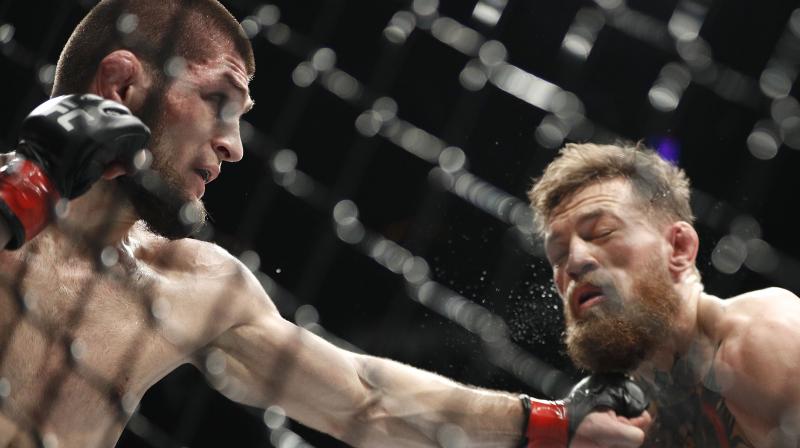 In his analytical round-wise post, McGregor said that from a sports standpoint, the first round belonged to Khabib while from a fight standpoint, he deserved the point. (Photo: AP)