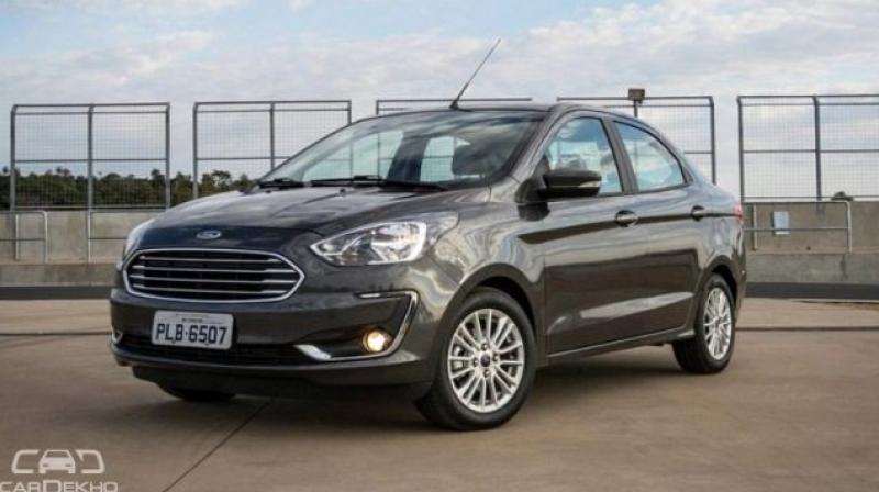 Ford has confirmed that the updated sub-4m sedan will make its India debut on 4 October 2018.