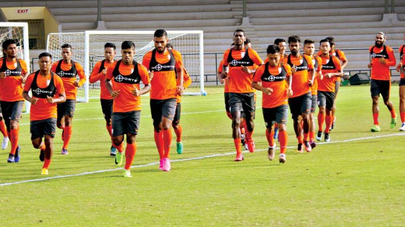 A buoyant India will take on face Nepal in an international friendly at the Mumbai Football Arena here on Tuesday.
